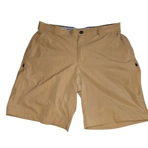 Orvis Mens Tan Outdoor Shorts Size 34 Hiking Fishing Khaki 8.5‎ Inch Inseam